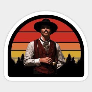 Retro Doc Hollyday Sticker